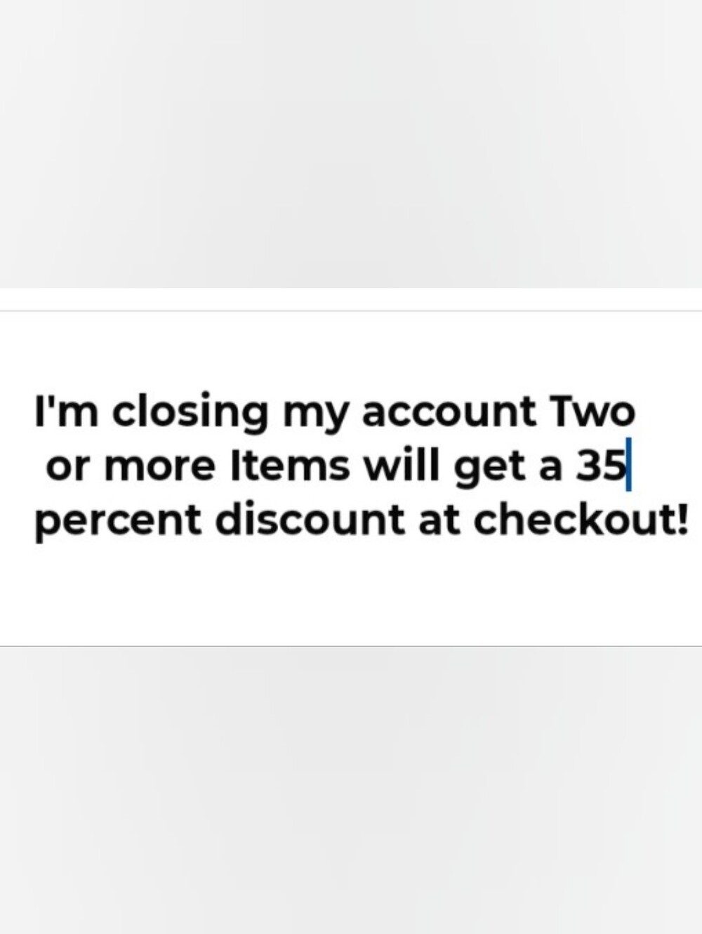 Account Closing By The End Of The Month